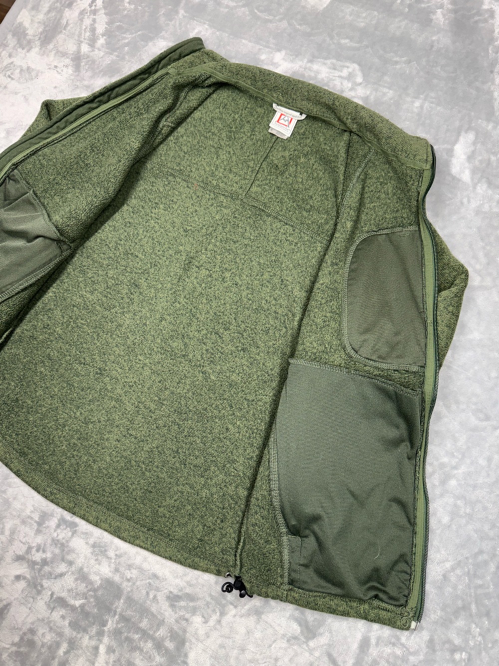 Avalanche Dark Green Zip-Up Sweater - Picture 6 of 10